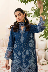 BrandsInn-3PC LAWN EMBROIDERED SHIRT WITH CHIFFON EMBROIDERED DUPATTA AND TROUSER-BI-103