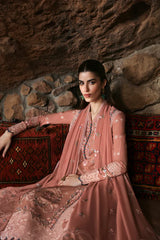 BrandsInn-3PC LAWN EMBROIDERED SHIRT WITH KHAADI NET EMBROIDERED DUPATTA AND TROUSER-BI-4754