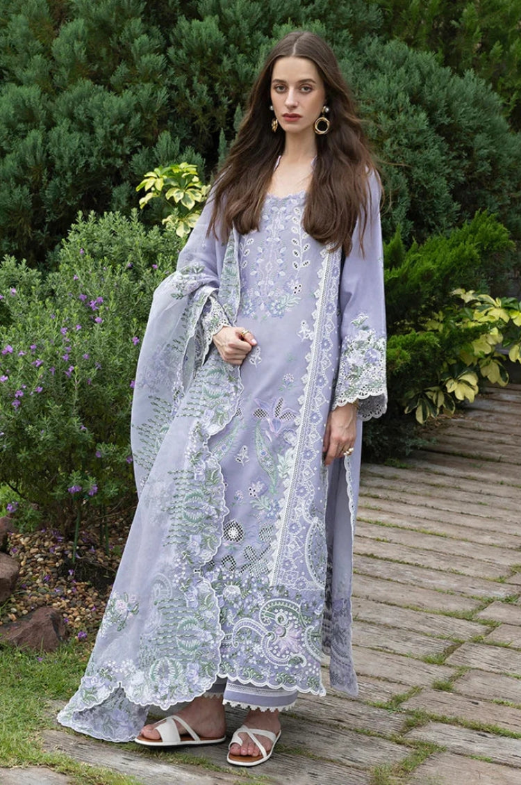 BrandsInn-3PC LAWN EMBROIDERED SHIRT WITH KHADDI NET EMB DUPATTA AND TROUSER-BI-4804