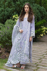 BrandsInn-3PC LAWN EMBROIDERED SHIRT WITH KHADDI NET EMB DUPATTA AND TROUSER-BI-4804