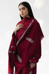 BrandsInn-3PC DHANAK EMBROIDERED SHIRT WITH DHANAK EMBROIDERED SHAWL AND TROUSER-BI-5021