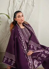 BrandsInn-3PC LAWN EMBROIDERED SHIRT WITH LAWN EMBROIDERED DUPATTA AND TROUSER-BI-4871