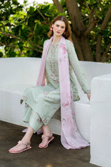 BrandsInn-3PC LAWN DIGITAL PRINTED SHIRT WITH SILK PRINTED DUPATTA AND PRINTED TROUSER-BI-035