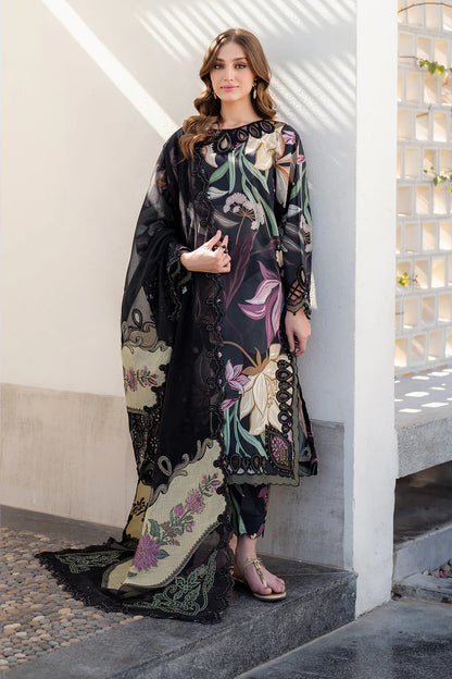 BrandsInn-3PC KHADDAR PRINTED EMB SHIRT WITH KHADDAR PRINTED EMB DUPATTA AND PRINTED TROUSER-BI-2624