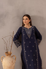 BrandsInn-2PC SEQUIN LAWN EMBROIDERED SHIRT WITH SEQUIN LAWN EMBROIDERED TROUSER-BI-270