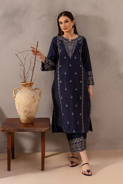 BrandsInn-2PC SEQUIN LAWN EMBROIDERED SHIRT WITH SEQUIN LAWN EMBROIDERED TROUSER-BI-270