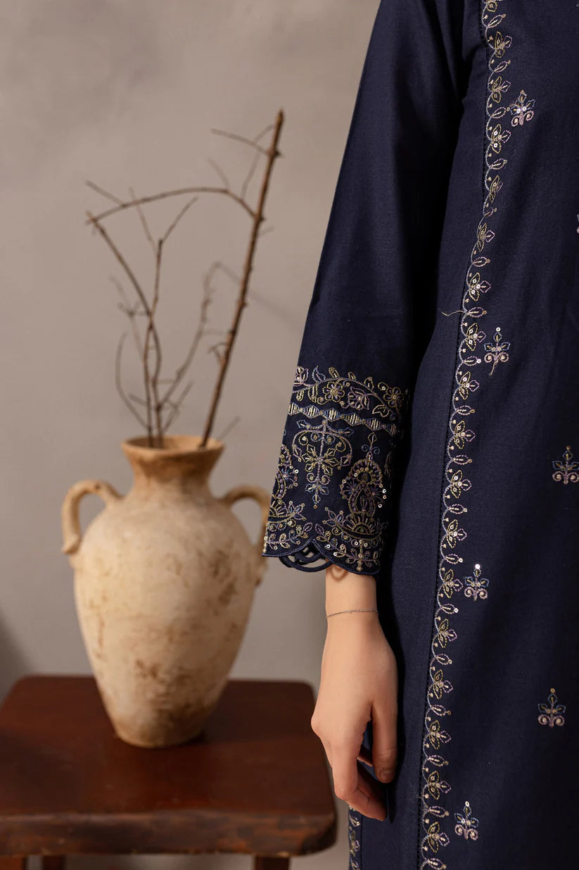 BrandsInn-2PC SEQUIN LAWN EMBROIDERED SHIRT WITH SEQUIN LAWN EMBROIDERED TROUSER-BI-270
