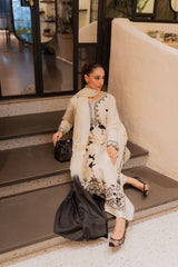 BrandsInn-3PC LAWN EMBROIDERED SHIRT WITH BAMBER TYE&DYE CHIFFON DUPATTA AND TROUSER-BI-4563