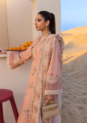 BrandsInn-3PC LAWN CHIKAANKARI EMBROIDERED SHIRT WITH CHIFOON PRINTED EMB DUPATTA AND EMB TROUSER-BI-4705