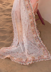 BrandsInn-3PC LAWN CHIKAANKARI EMBROIDERED SHIRT WITH CHIFOON PRINTED EMB DUPATTA AND EMB TROUSER-BI-4705