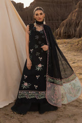 BrandsInn-3PC LAWN EMBROIDERED SHIRT WITH ORGANZA EMBROIDERED DUPATTA AND TROUSER-BI-4661