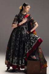 BrandsInn-3PC DIGITAL PRINTED FROCK WITH SILK PRINTED DUPATTA & DYED TROUSER-BI-066