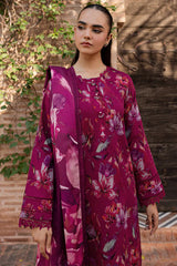 BrandsInn-3PC KHADDAR PRINTED SHIRT WITH KHADDAR PRINTED DUPATTA AND PRINT TROUSER-BI-2646