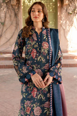 BrandsInn-3PC KHADDAR PRINTED SHIRT WITH KHADDAR PRINTED DUPATTA AND PRINT TROUSER-BI-2647