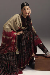 BrandsInn-3PC DIGITAL PRINTED FROCK WITH SILK PRINTED DUPATTA & PRINTED TROUSER-BI-071