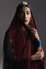 BrandsInn-3PC DIGITAL PRINTED FROCK WITH SILK PRINTED DUPATTA & DYED TROUSER-BI-065