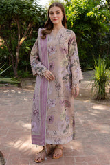 BrandsInn-3PC KHADDAR PRINTED SHIRT WITH KHADDAR PRINTED DUPATTA AND PRINT TROUSER-BI-2644
