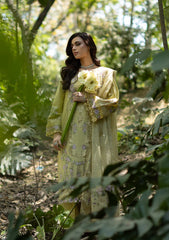 BrandsInn-3PC LAWN EMBROIDERED SHIRT WITH SILK PRINTED EMB DUPATTA AND TROUSER-BI-4912