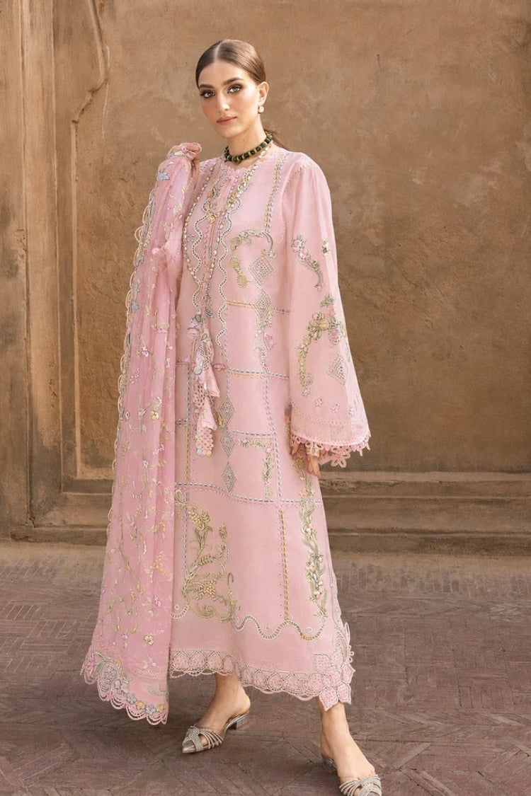 BrandsInn-3PC DHANAK EMBROIDERED SHIRT WITH COURTRAIWOOL PRINTED EMB SHAWL AND TROUSER-BI-5190