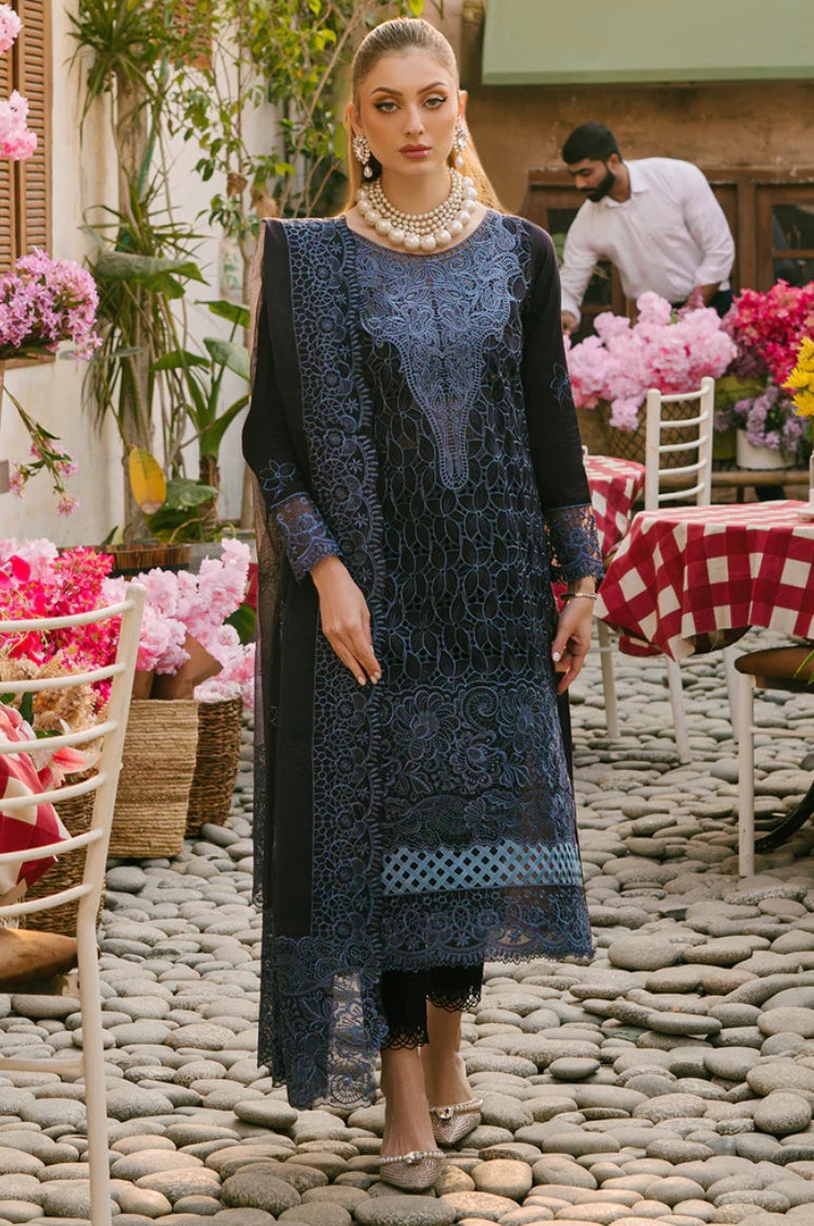 BrandsInn-3PC LAWN EMBROIDERED SHIRT WITH KHADDI NET EMB DUPATTA AND TROUSER-BI-4738