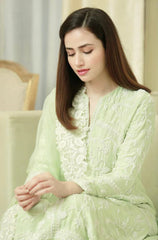BrandsInn- 3PC LAWN EMBROIDERED SHIRT WITH ORGANZA EMBROIDERED DUPATTA & TROUSER-BI-4605