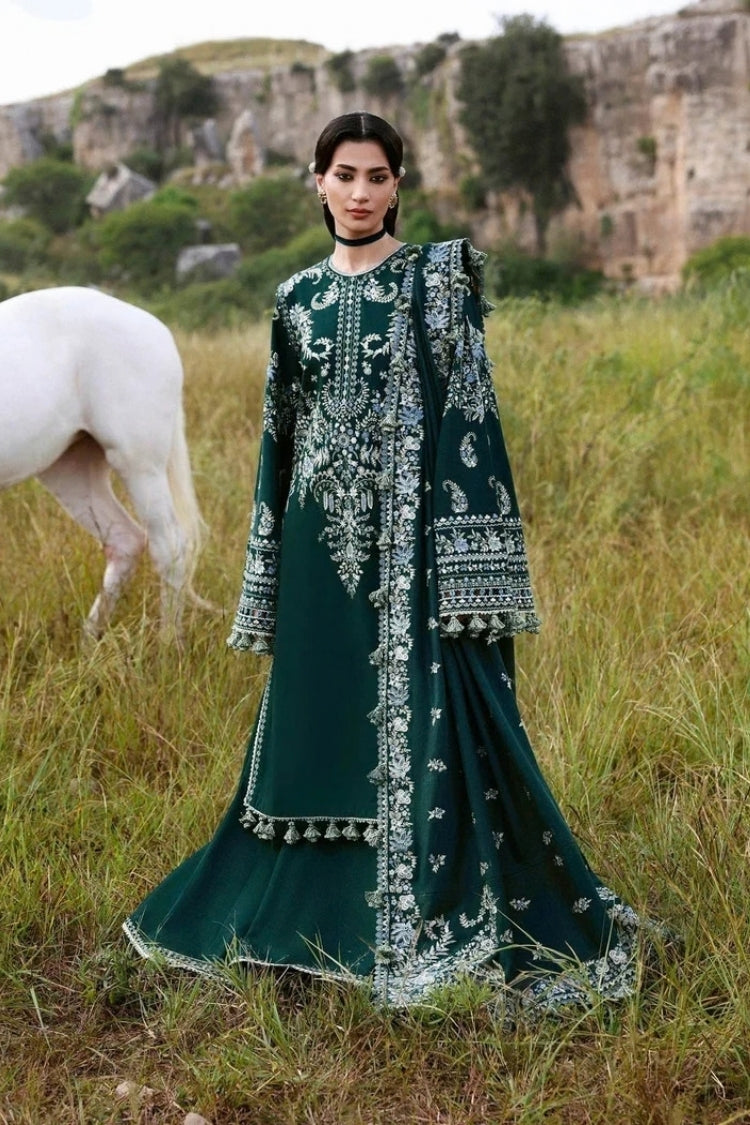 BrandsInn-3PC KARANDI EMBROIDERED SHIRT WITH KARANDI EMBROIDERED SHAWL AND TROUSER-BI-5249