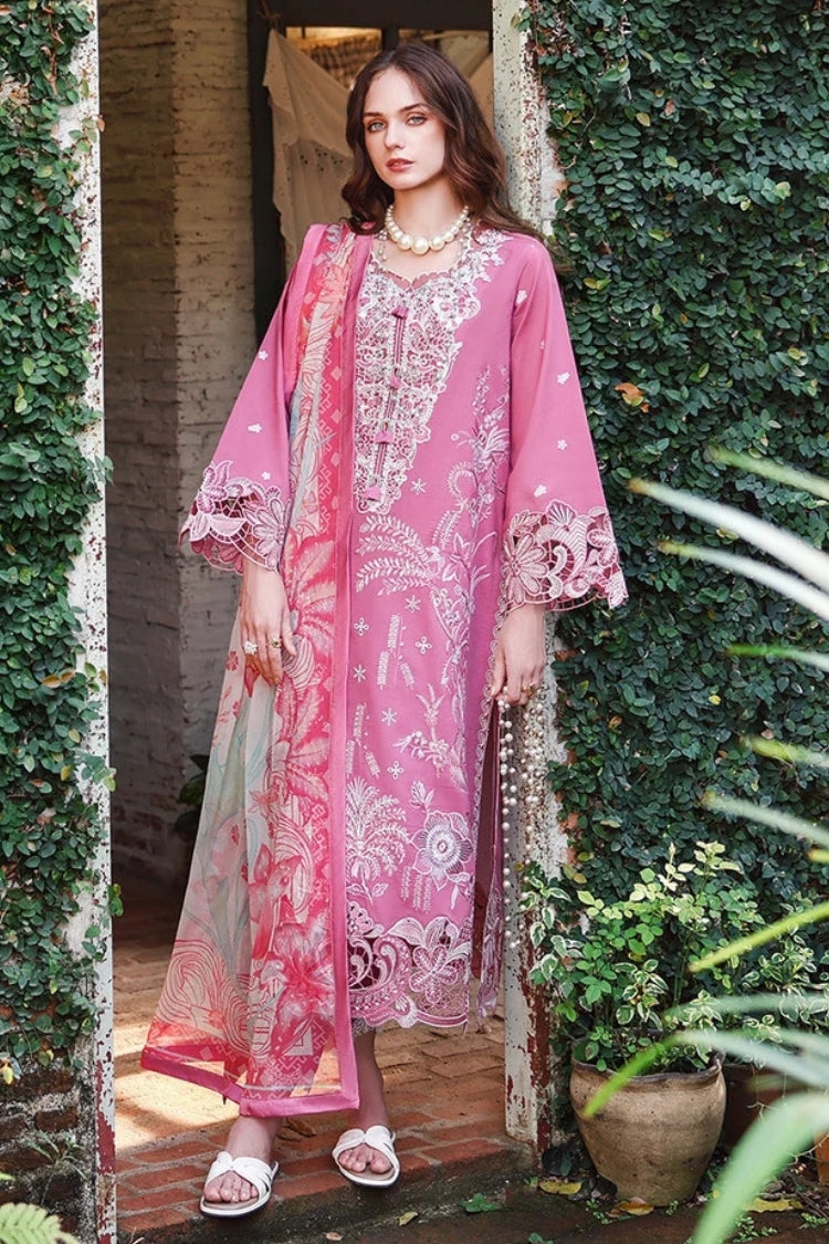 BrandsInn-3PC KHADDAR EMBROIDERED SHIRT WITH WOOL PRINTED SHAWL AND TROUSER -BI-5243