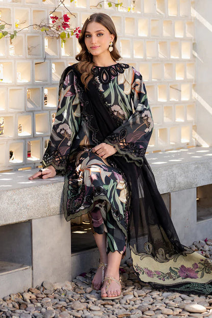 BrandsInn-3PC KHADDAR PRINTED EMB SHIRT WITH KHADDAR PRINTED EMB DUPATTA AND PRINTED TROUSER-BI-2624