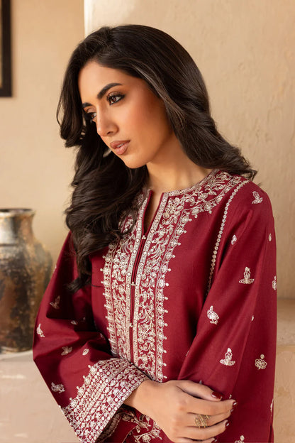 BrandsInn-2PC SEQUIN LAWN EMBROIDERED SHIRT WITH SEQUIN LAWN EMBROIDERED TROUSER-BI-371