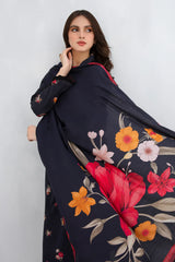 BrandsInn-3PC KHADDAR PRINTED SHIRT WITH KHADDAR PRINT DUPATTA AND PRINT TROUSER-BI-4186