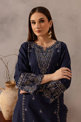 BrandsInn-2PC SEQUIN LAWN EMBROIDERED SHIRT WITH SEQUIN LAWN EMBROIDERED TROUSER-BI-270