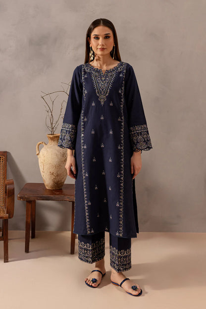 BrandsInn-2PC SEQUIN LAWN EMBROIDERED SHIRT WITH SEQUIN LAWN EMBROIDERED TROUSER-BI-270