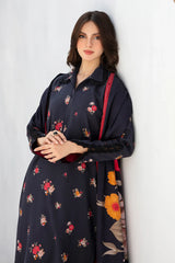 BrandsInn-3PC KHADDAR PRINTED SHIRT WITH KHADDAR PRINT DUPATTA AND PRINT TROUSER-BI-4186