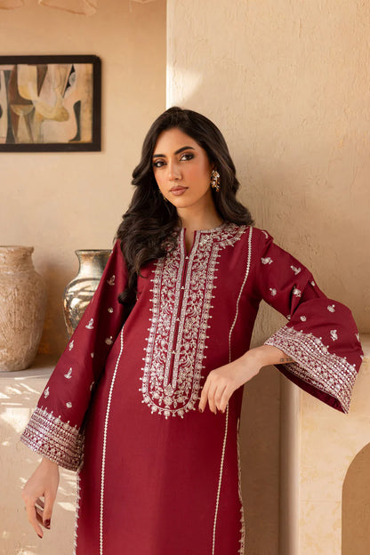 BrandsInn-2PC SEQUIN LAWN EMBROIDERED SHIRT WITH SEQUIN LAWN EMBROIDERED TROUSER-BI-371