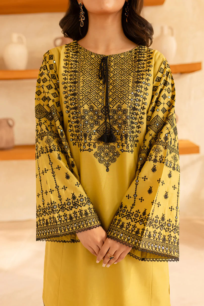 BrandsInn-2PC SEQUIN LAWN EMBROIDERED SHIRT WITH SEQUIN LAWN EMBROIDERED TROUSER-BI-266