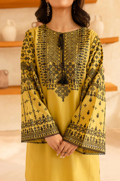 BrandsInn-2PC SEQUIN LAWN EMBROIDERED SHIRT WITH SEQUIN LAWN EMBROIDERED TROUSER-BI-266
