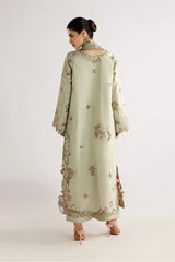 BrandsInn-3PC DHANAK EMBROIDERED SHIRT WITH WOOL TYE&DYE PRINTED EMB SHAWL AND TROUSER-BI-5079