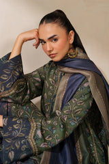 BrandsInn-3PC VISCOSE PRINTED SHIRT WITH VISCOSE PRINTED DUPATTA AND TROUSER-BI-2632