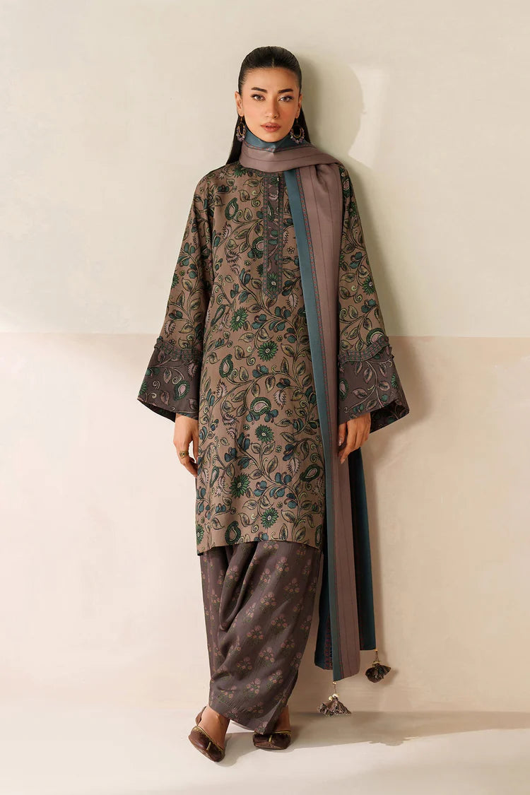 BrandsInn-3PC VISCOSE PRINTED SHIRT WITH VISCOSE PRINTED DUPATTA AND TROUSER-BI-2637