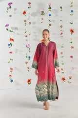 BrandsInn-3PC-SHAMOZE SILK PRINTED SHIRT WITH SILK PRINTED DUPATTA AND SILK TROUSER-BI-9016