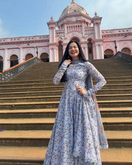 BrandsInn-3PC KHADDAR PRINTED SHIRT WITH KHADDAR PRINTED DUPATTA AND PRINTED TROUSER-BI-