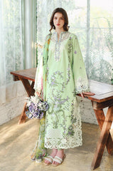 BrandsInn-3PC LAWN EMBROIDERED SHIRT WITH SILK PRINTED DUPATTA AND TROUSER-BI-4908