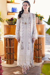 BrandsInn-3PC LAWN EMBROIDERED SHIRT WITH CHIFFOON PRINT DUPATTA AND EMB TROUSER-BI-4652