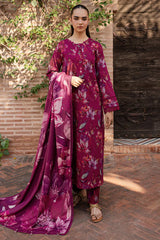 BrandsInn-3PC KHADDAR PRINTED SHIRT WITH KHADDAR PRINTED DUPATTA AND PRINT TROUSER-BI-2646