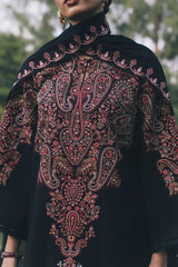BrandsInn-3PC DHANAK EMBROIDERED SHIRT WITH DHANAK EMBROIDERED SHAWL AND TROUSER-BI-5289