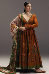 BrandsInn-3PC DIGITAL PRINTED FROCK WITH SILK PRINTED DUPATTA & DYED TROUSER-BI-062
