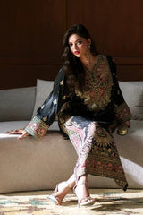 BrandsInn-2PC SILK EMBROIDERED SHIRT AND SILK EMBROIDERED SLEEVES-BI-15129