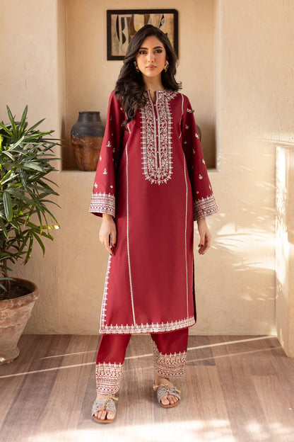 BrandsInn-2PC SEQUIN LAWN EMBROIDERED SHIRT WITH SEQUIN LAWN EMBROIDERED TROUSER-BI-371