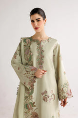 BrandsInn-3PC LAWN EMBROIDERED SHIRT WITH CHIFFON TYE&DYE PRINTED EMB DUPATTA AND TROUSER-BI-4892