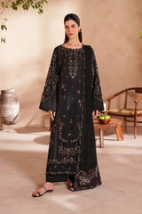 BrandsInn-3PC LAWN EMBROIDERED SHIRT WITH CHIFFON EMBROIDERED DUPATTA AND TROUSER-BI-4849